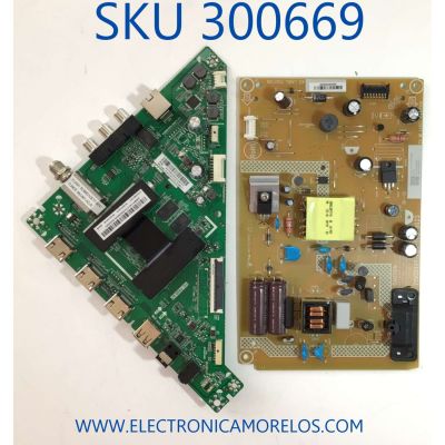 KIT DE TARJETAS PARA TV INSIGNIA / MAIN 317GAAMBA14CVT / TD.T950.67 / E-P-C2SS3W-32-NA-** / FUENTE PLTVHL161XAHC / 715G8098-P01-000-002S / (X)PLTVHL161XAHC/ PANEL TPT315B5-1A058.L / MODELO NS-32DF310NA19